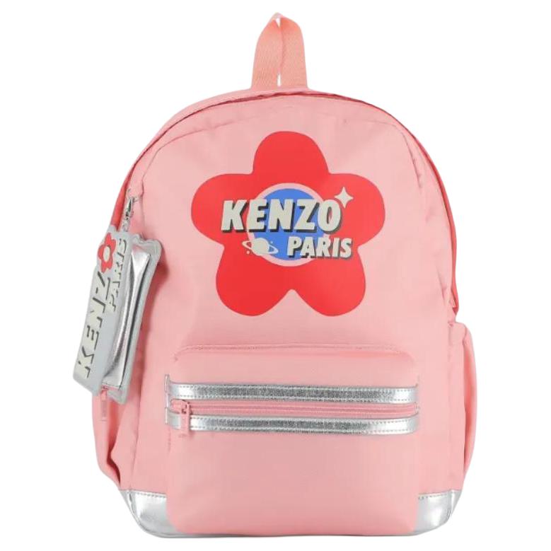 Kenzo Logo Floral Pattern Print Backpack Kids backpack Pink K61223 Basic Set Bag 20490₽