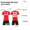 Personalisierte Shirts Kit Herren Mädchen mit Namen Nummer benutzerdefinierte Fußballtrikots für Jungen Trainingsanzug