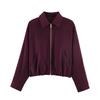 2026 spring new European and American cross-border women's clothing street fashion loose zipper jacket w050 6005