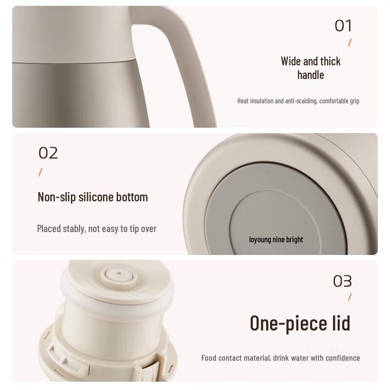 Joyoung 2L 304 Stainless Steel Vacuum Insulated Thermos