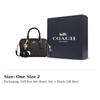 COACH Rowan Coated Canvas Shoulder Bag, Crossbody Bag, Handbag Small Women's Walnut CCL59-IMXAQ