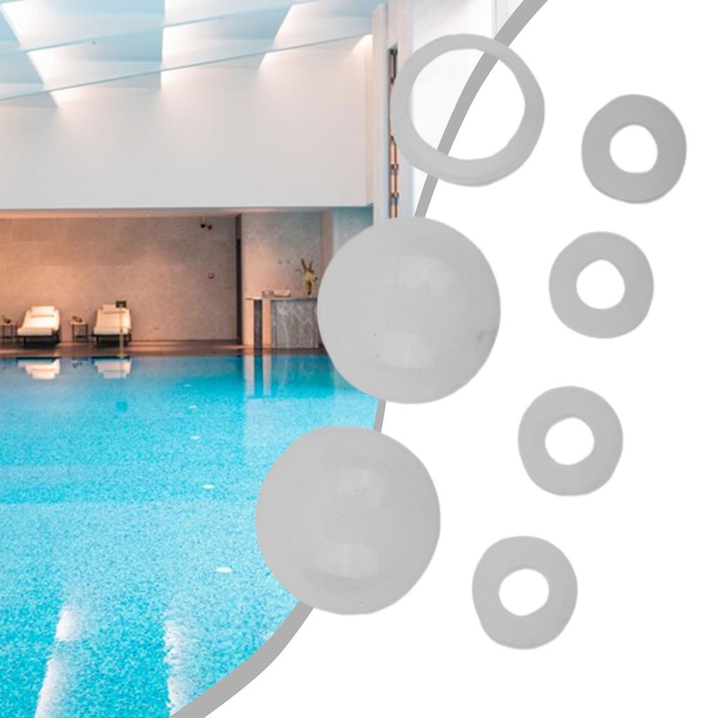 Gaskets Dome/mushroom Seals Check Valve Seals 7pcs Kit Semi-Transparent Silicone Rubber Repair Kit New Practical