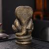 Skull Snake Incense Burner Holder Backflow Waterfall Cone Incense Holder Zen Skeleton Incense Burner for Home Bedroom Yoga Aromatherapy Relaxation