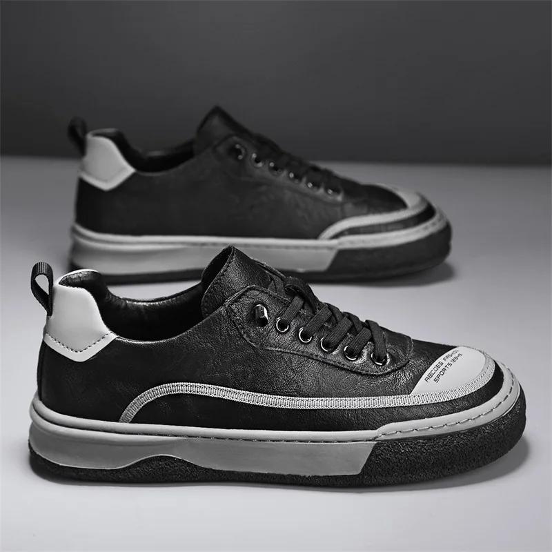 spring Soft soled lace up Oxford shoes Leather Business Men Casual Shoes Designer Office Shoes High Quality Walking Sneakers Men
