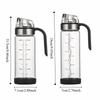 450/550ml Borosilicate Glass Oil Bottle Easy Refill Automatic Cap Lid Kitchen Oil Dispenser with Handle Glass Container