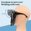Schweißmaske mit automatischer Verdunkelung für Lichtbogenschweißen, Schleifen, Schneiden, Solarstrom, Schweißmaske, Echtfarblinse, große Sicht, Schweißhelm