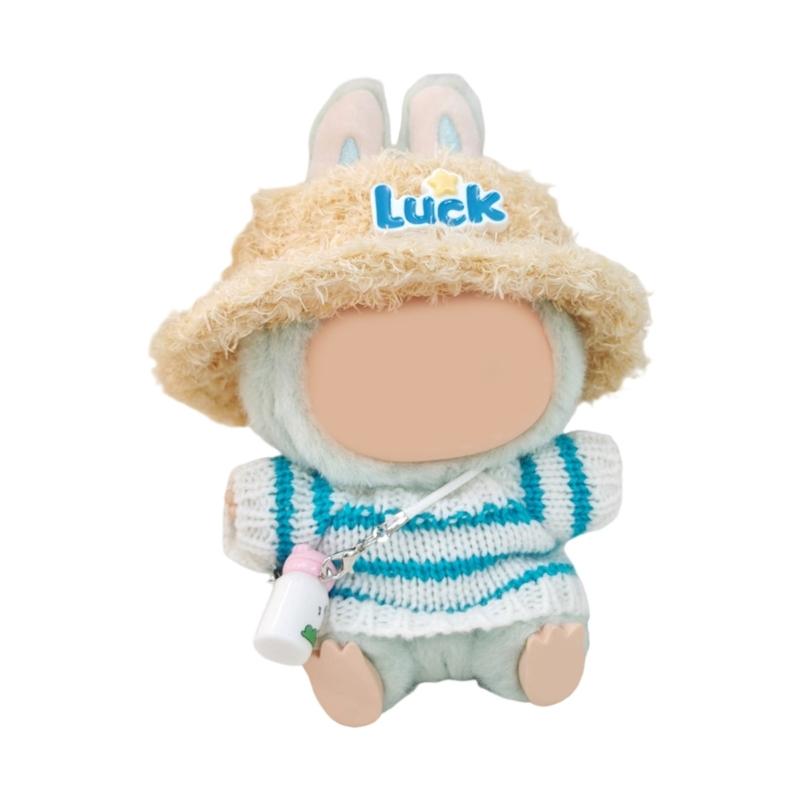 Popular Doll Sweater with Plush Hat and Accessories For Children Creative Pretend Play Game Figure Doll Display Decors