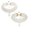Collier Ras-de-cou Perles Fausses Bijoux Élégant Collier Col pour Femmes Filles