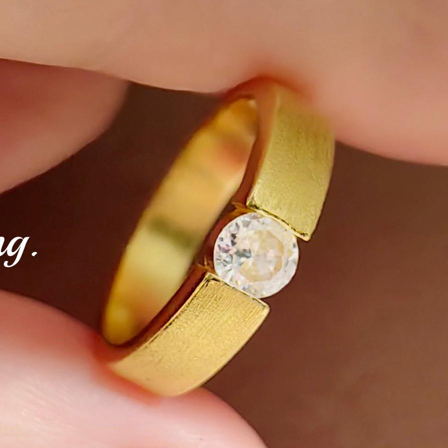 Fashion Moissanite Engagement Gold Wire-cut Ring For Women Men Classic Wedding Band 925 Silver Jewelry