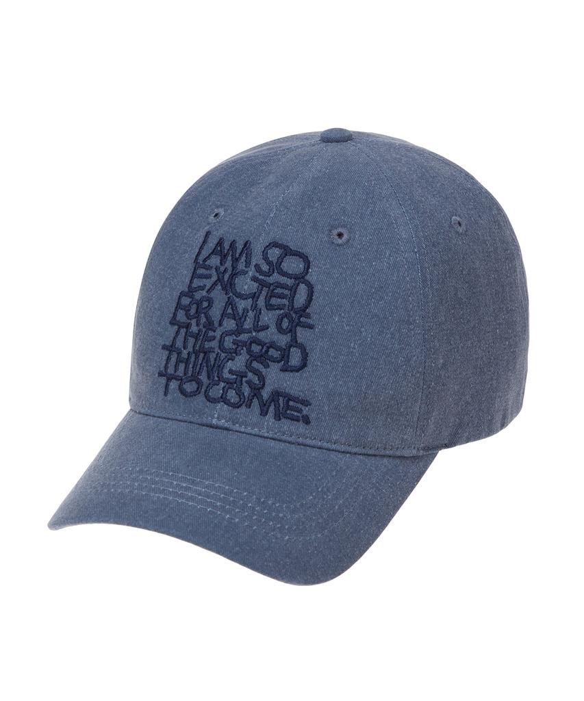 LMR Lettering Washed Ball Cap Blue