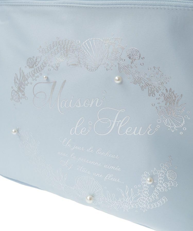 Maison de Fleur Seashell Print Carry-On Tote Bag, Light Blue, Women's