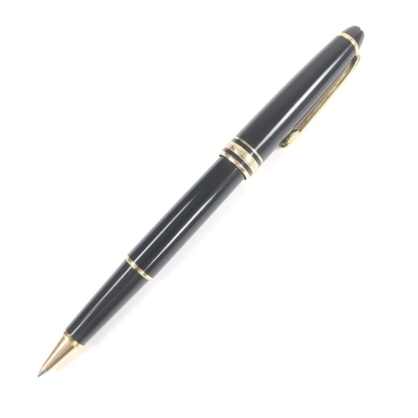 

Очень хорошая шариковая ручка MONTBLANC Meisterstck Classic колпачкового типа Черное золото мужская Б/У