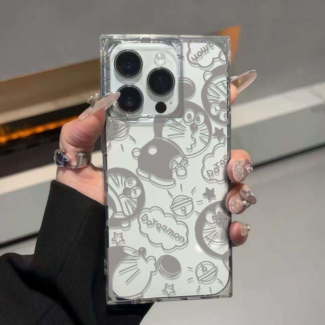 

Hollow Line Doraemon for 16 Pro Max 11 Ice Cube for iPhone 15pro Phone Case 14 Plus 13 Soft 12 iphone 11 ProMax