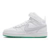 Nike Court Borough Mid 2 GS White Stadium Green Kids Sneakers Football-Grey CD7782-115