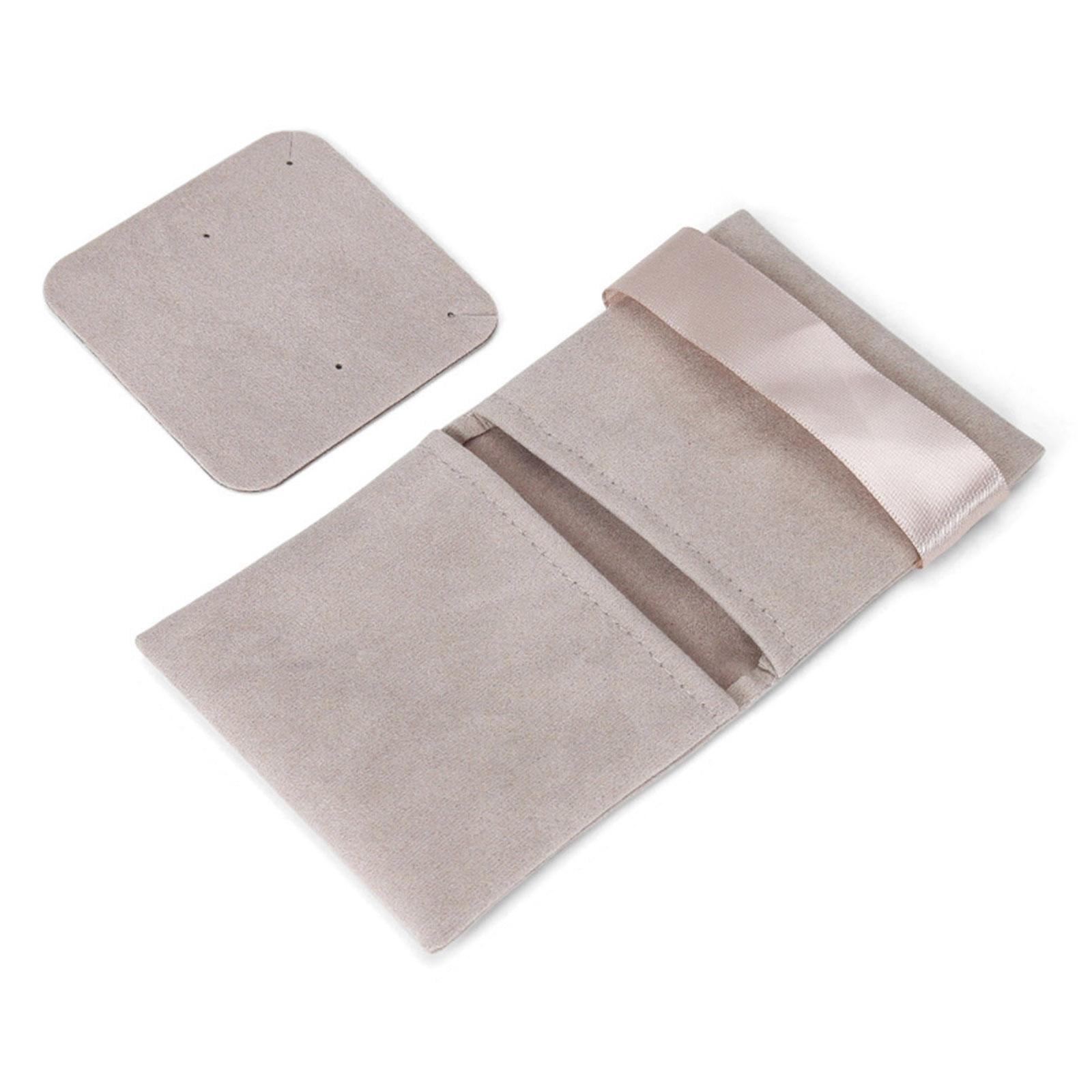 

Многофункциональная сумка для демонстрации ювелирных изделий, бархатные мешочки, бархатная текстура, сумка для хранения ювелирных изделий, подходит для подарков и хранения светло-серый