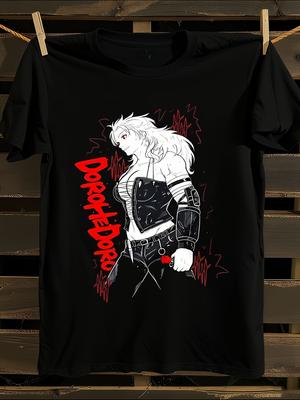 Dorohedoro Anime Graphic T-Shirt Mens Tshirt Womens Tshirts with Letters Print Short Sleeves T-Shirt Casual Street Tee Shirt Top
