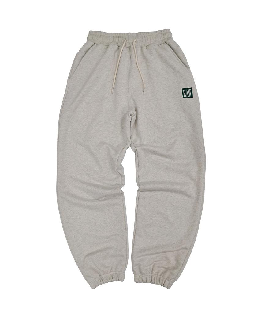 RAW LAB Box Logo Sweatpants (Oatmeal)