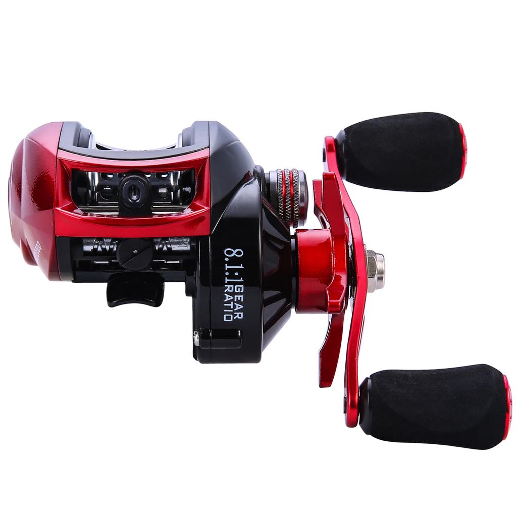 Moulinet De Pêche Baitcasting PURELURE BFS PLUS - Frein électronique DC, Ratio 8.5:1, 12 Roulements, 5oz