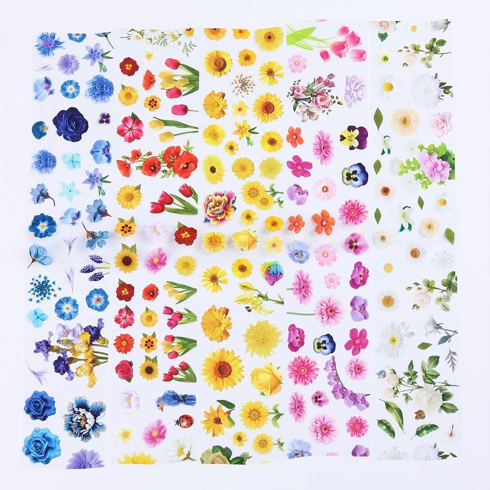 Rose Flowers Nail Design Stickers Daisy Nail Art Foil 10 Sheets Flower Nail Foils  Spring Summer