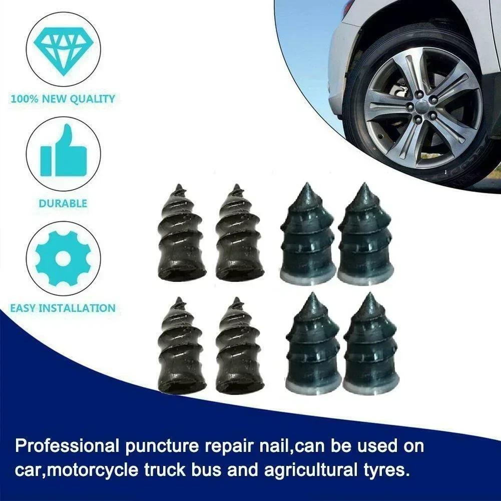 4pcs/Set Bicycle Puncture Repair Nails Anti-Puncture Tools For Car Car Puncture Kit Tyre Repair Rubber Nails Kit for Motorcycle