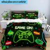 Game Night Adventure 3pcs Bedding,Including 1pc Duvet Cover And 2pcs Pillowcases Perfect for Christmas,Ideal for Bedroom, Dormitory