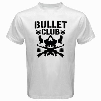 Bullet Club Wrestling Group Logo White T-Shirt