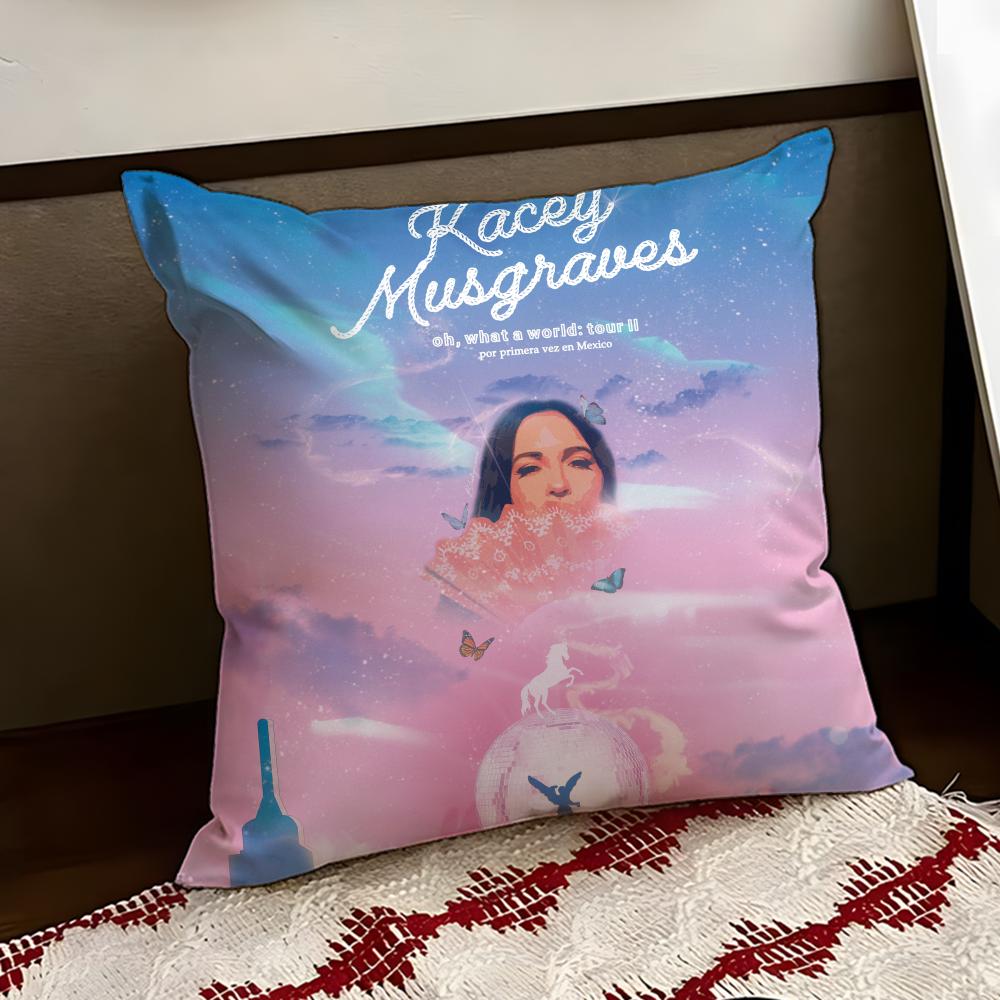 KKacey Musgraves Singer Cushion Cover Reversible Soft Durable Pillow Cover Home Car MultiScene Use for Daily Comfort