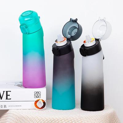 1pc Air Water Bottle With 1pc Random Flavor Pods Portable Transparent With Straw Leak Proof Suitable for Outdoor Sports