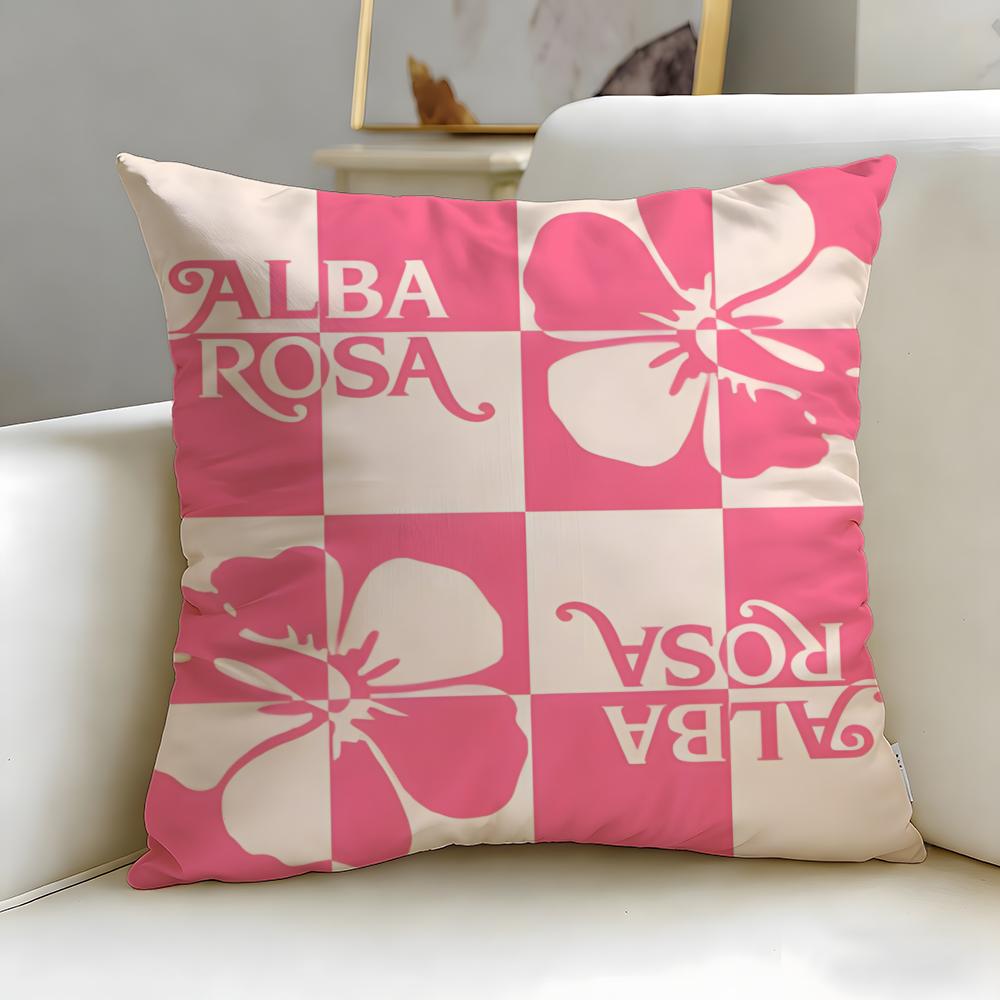 popular fashion brand Alba Rosa Cushion Cover Soft & Easy-Wash Pillow Case – Versatile for Couch, Bed, Travel and Office