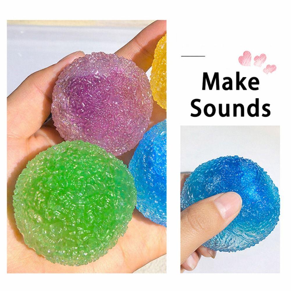1pcs Soft Rubber Squeeze Ball Non-rebound Pinata Filler Colorful Pinch Press Ball  Gift