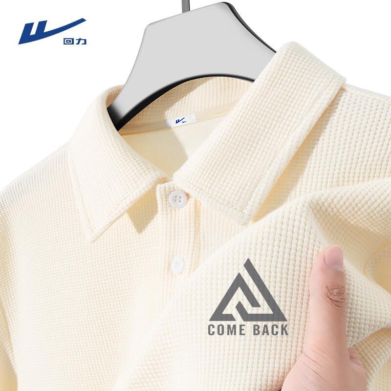 Warrior Men's Waffle Knit Short Sleeve Polo Shirt