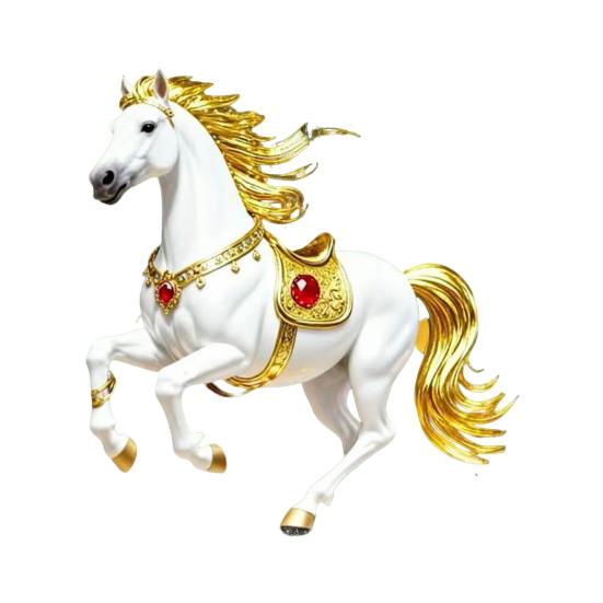 2D Flaches Pferd Auto Hängeornament Acryl Pferd Rückspiegel Anhänger Feiertag Winter Hängezubehör für Weihnachtsbaum Auto Innenraum Wand Fenster