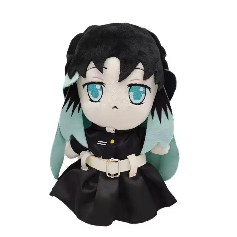 20-25cm Peluche Demon Slayer Relleno Tsugikuni Yoriichi Kokushibou Akaza Kamado Tanjirou Figura de Anime Juguete de Peluche Muñeca Regalo de Cumpleaños