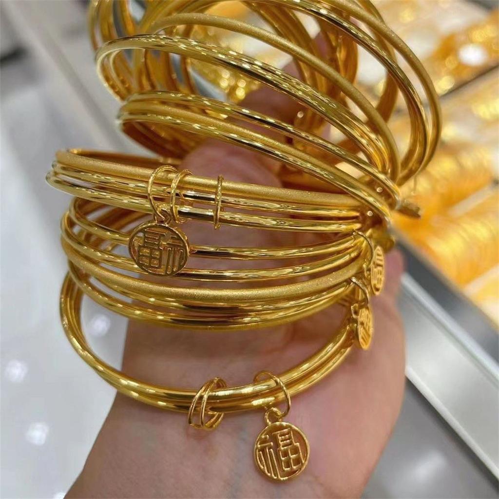 Design Sense New Minimalist Thin Bracelet Eye-catching Bangles Wealth and Honor Women Charm Waterproof Women's Trend Bracelets