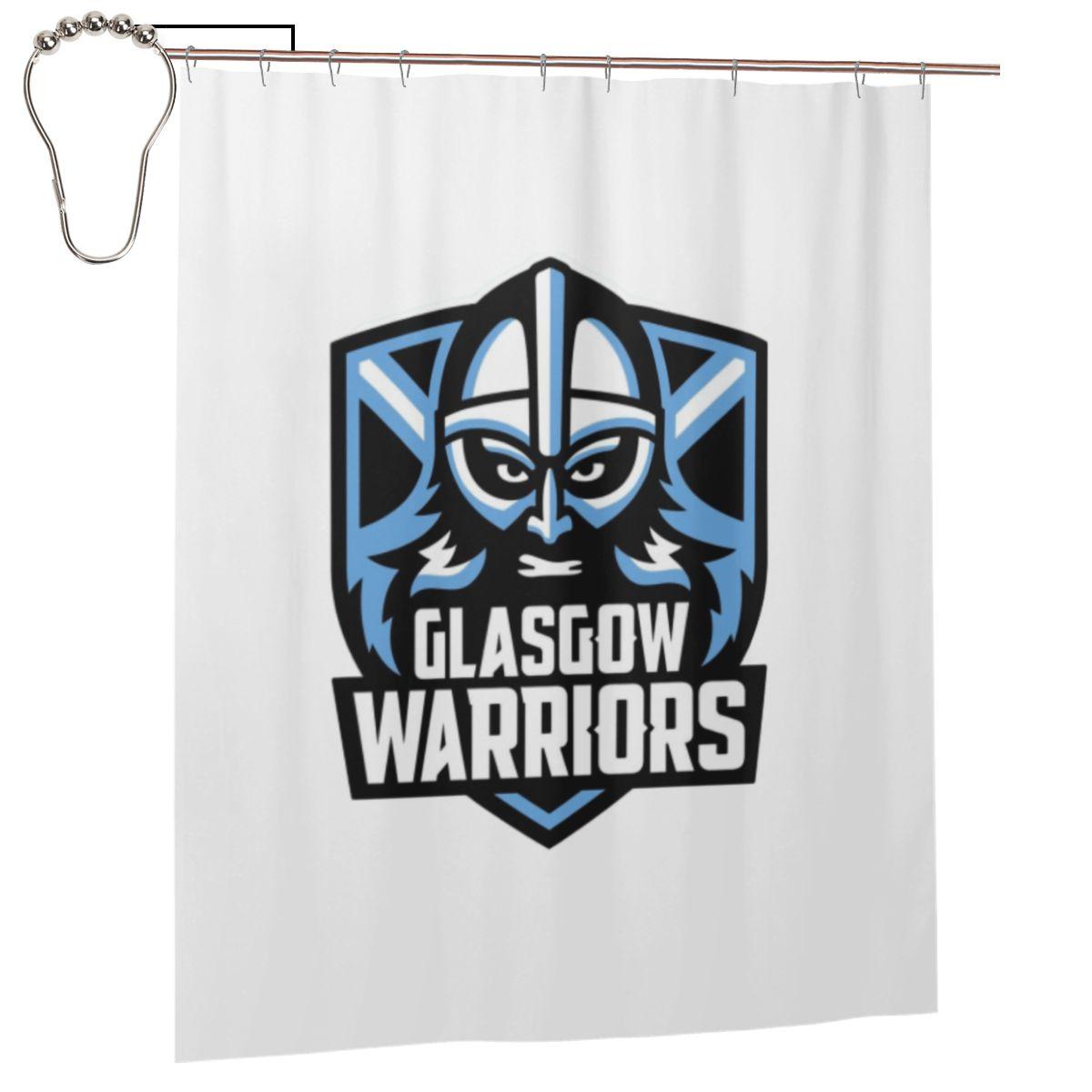 

Glasgow Warriors Icon Shower Curtain Bathroom Polyester Waterproof Bath Curtains With Hooks W60H190(CM)-1 Pcs