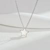 Yinshiqi S925 Sterling Silver Mini Star Pendant Necklace for Women