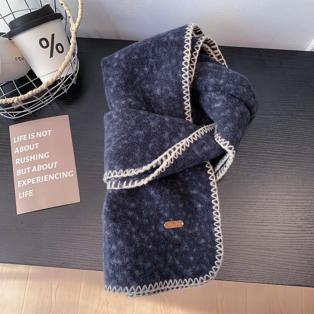Autumn Winter Pink Scarf Women Soft Warm Scarf Korean Fashion Solid Color Wrap Shawl Lady Mujer Casual Sweet Preppy Style New