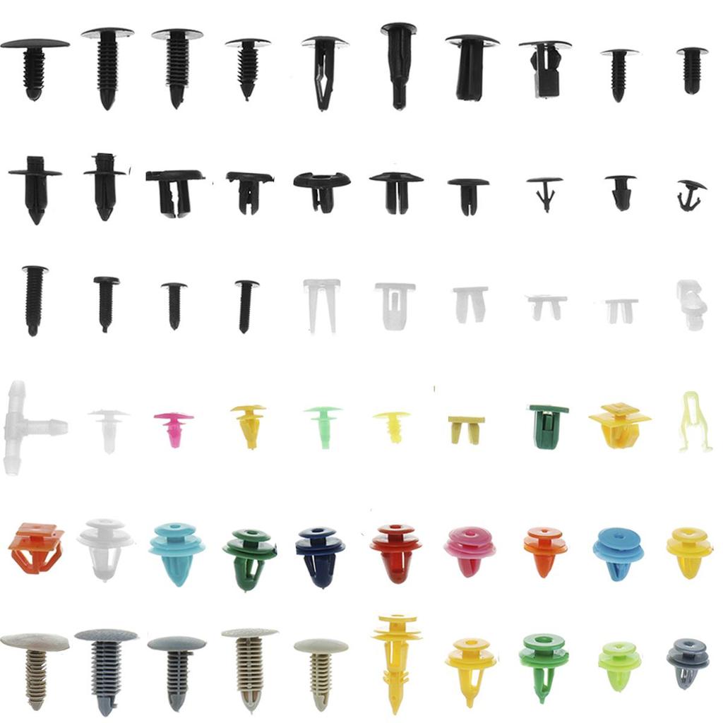 Auto Fastener Clips Rivet Retainer Push Engine Cover 500/800/1000PCS for Car Bumper Fender Door Trim Panel