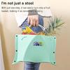 Folding Stool Ergonomic Design Handle Holes Portable Seat Knee Relief Travel Stool for Travel Camping Fishing Gardening