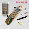 Fingerboard Skate Toy With Maple Wood Deck For Diy Stunt Performers