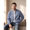 Men S Casual Autumn Winter Large Size Suede Bomber Jacket Long Sleeve Coat