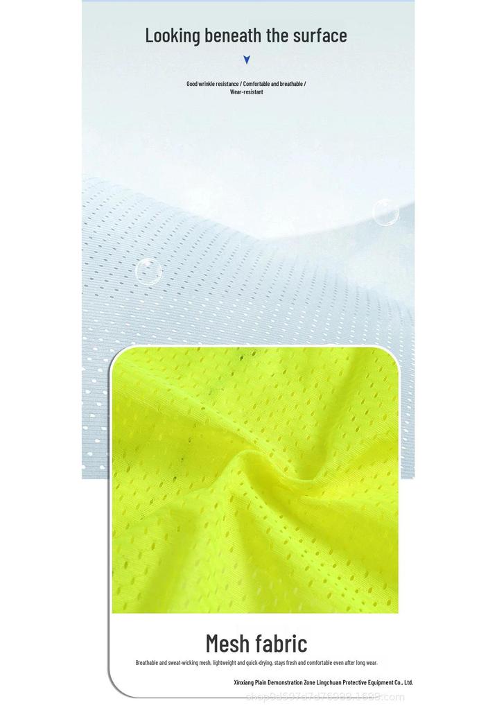Reflective Mesh Breathable Safety Workwear for Food Delivery and Designated Drivers