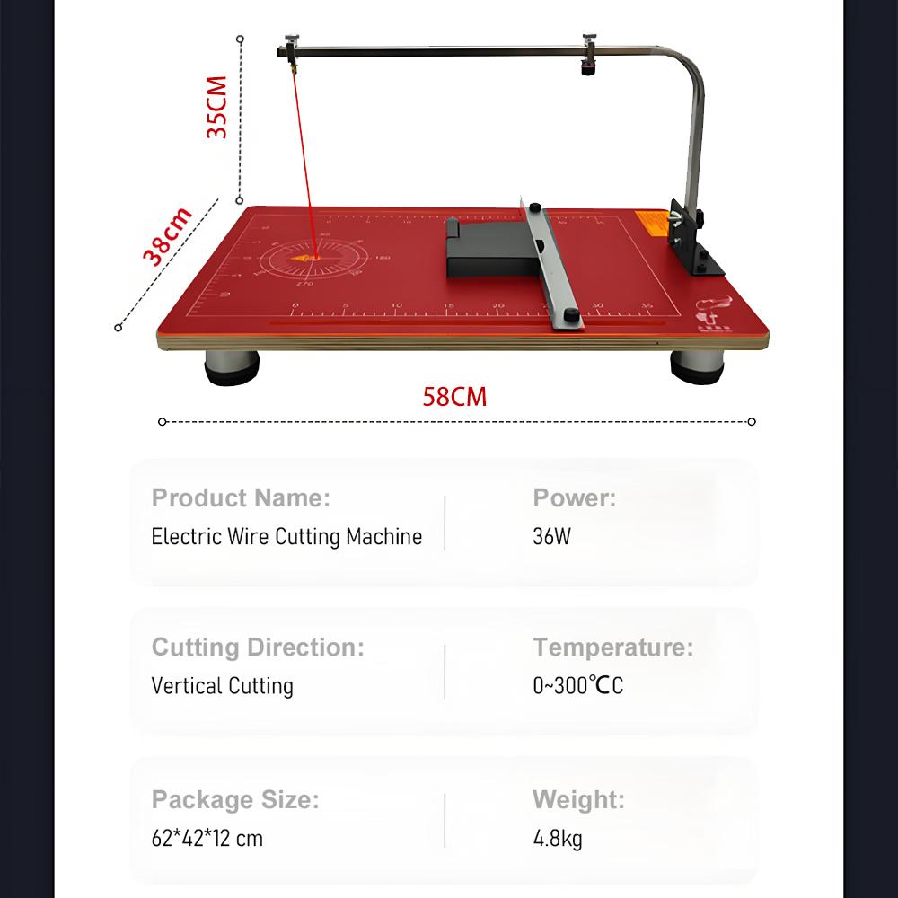 Electric Hot Wire Cutter Foam Cutting Machine Cutting Knife Hot Cutter for Sponge Fabric Pearl Cotton Extruded Plastic Board
