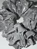 Mosxe Double Frill Silver Scrunchie