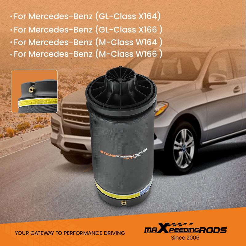 Pair Rear Air Suspension Spring Bag Bellows for Mercedes ML GL Class W164 X164 Rear Air Spring Air Suspension  1643200625