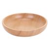 Large Capacity Wooden Rice Bowl Smooth Retro Classic Soup Bowl Thickened Round Edges Creative Bowl Home Dining