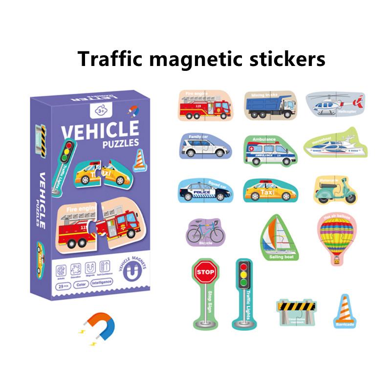 

Magnetic Stickers Refrigerator Letters Cognitive Numbers Animal Matching Puzzle Game Early Educational Toy for Children