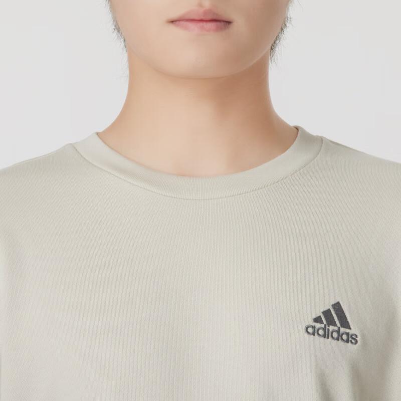 adidas Sweatshirts Men's Beige Crew Neck Moderate Other JG8493