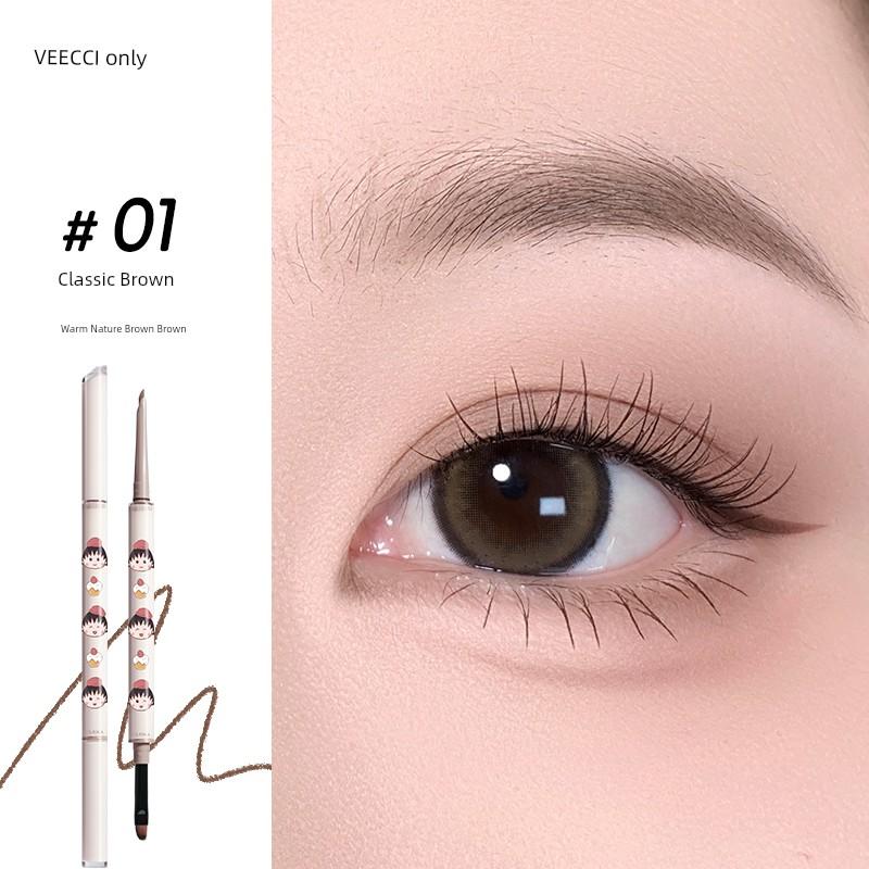 Joint Name! Veecci VEECCI Double-Headed Eyeliner Joint Name Cherry Maruko Waterproof Sweat-Proof Not Easy to Smudge