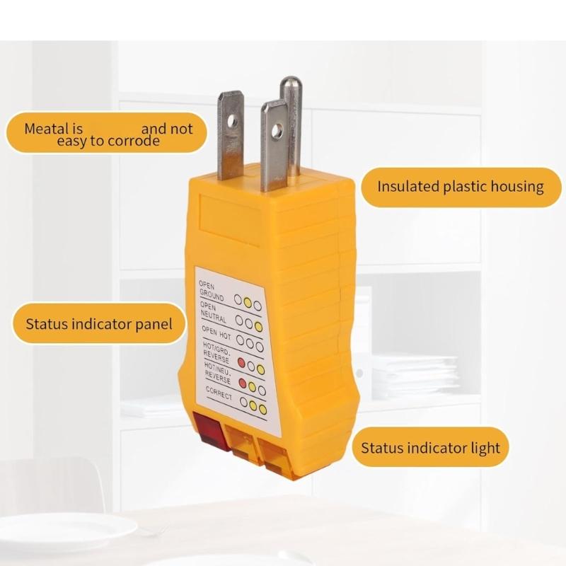 High Accuracy Ground Continuity Tester Conductivity Test Pen For Outlets Mats Wristbands And Blankets